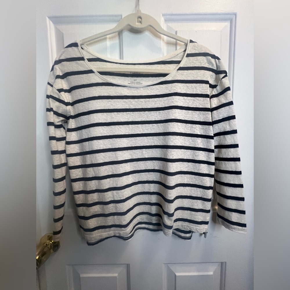 American Eagle Outfitters Striped Sweater - Navy and White